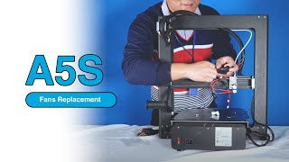 How to replace hotend fan and cooling fan for JGMaker A5S 3D Printer