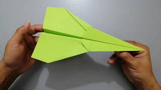 How to make The BEST PAPER AIRPLANE - Easy Paper Plane that FLY FAR