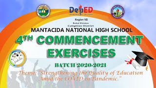 MANTACIDA NHS | 4TH COMMENCEMENT EXERCISES | BATCH 2020-2021