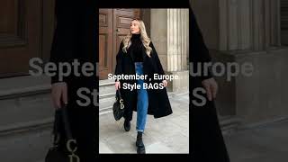 What BAGS To wear in Europe for September#2024  #september #college #wear #bags #totebags#europe