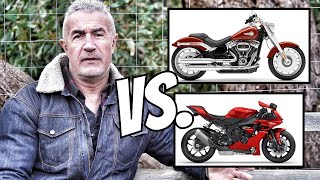 Motorcycle Riders vs Harley Davidson Riders