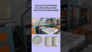 do you know how to produce disposable foam box foam plate #foamboxmachine