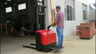 Jingxin Forklift | Full Electric Stacker Testing Process, Material Handling Equipment Supplier