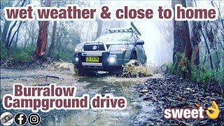 Wet weather 4x4 drive Burralow Campground DAY DRIVE - S2 Ep 2 - Feb 2019 #stresslesscampmore !