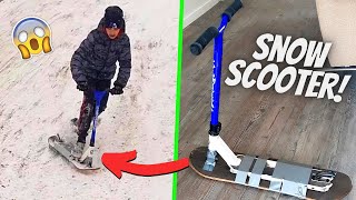 MAKING A SNOW SCOOTER!