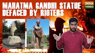 Rioters Vandalize Mahatma Gandhi Statue | Washington DC | George Floyd | Nishan Chilkuri reports