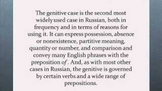 Learn Russian! Cases and Nouns