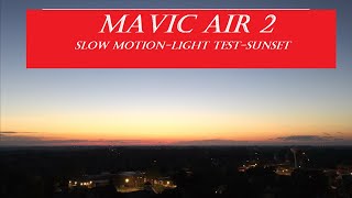 Mavic Air 2 Slow Motion-Sunset-Aux Light test.