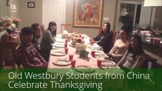 Students from China Celebrate Thanksgiving