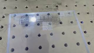 UV laser marking machine mark on glass