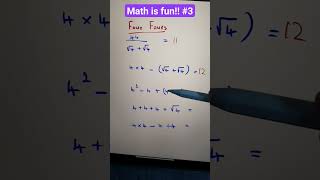 Math fun! Part 3! #maths #mathtrick @MathandSciencewithSV