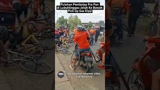 Viral Puluhan Pembalap Pra Pon di Lubuklinggau Jatuh Ke Bawah Pick Up Gas Elpiji, Begini Kata Polisi