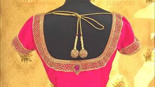 Latest Designer Pattu Silk Saree Embroidery Blouse Designs