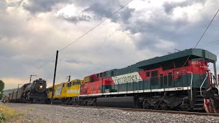 The Best Meet Ever!! Canadian Pacific 2816 & Ferromex no puede haber mejor encuentro