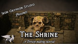 The Shrine (modular shrine, throne, lecturn, skull for D&D, tabletop wargames foam crafting)