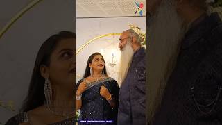 divya sreedhar and kriss venugopal enjoying their valuable moments | wedding reception