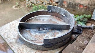 Simple ideas For Round Pipe Bending / How To Bend Steel Pipe into Circle