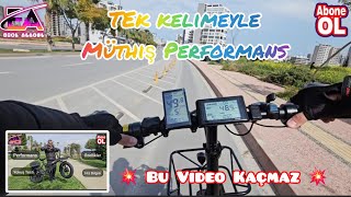 Müthiş Sistem...1250 W Çelik jantlı Elektrikli Bisikletle Harika Performans Xs35  #ebike #rks #kit