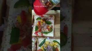 Bread pizza recipe | Pizza toast  #shorts #tastyattack #dilsefoodie