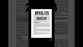 Bpcg 175 #ignou solved assignment  2023-24-25 WhatsApp:- 8603418154. Order Now. In English & Hindi