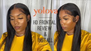 INSTALL THIS LACE FRONTAL WIG WITH ME FT. YOLOVA