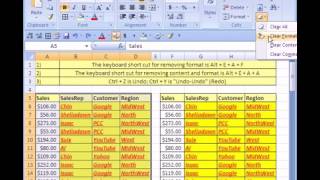 07 Excel Magic Trick #7  Clear Formatting Only!