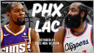 Phoenix Suns vs LA Clippers Full Game Highlights | Oct 23 | 2025 NBA Season