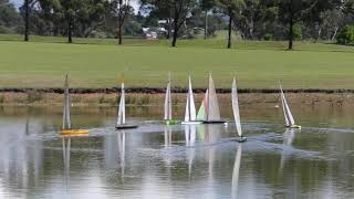 A Class RC yacht race 30 Mar 19