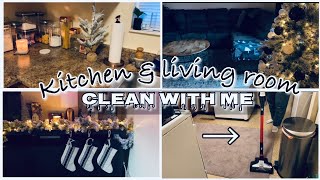 KITCHEN AND LIVING ROOM CLEANING MOTIVATION // ALL DAY CLEAN WITH ME