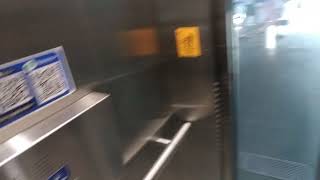 New Thyssenkrupp elevator at BTS Chong Nonsri Station Bangkok Thailand (Bangwa direction)