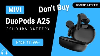 MIVI DUOPODS A25 UNBOXING & REVIEW ⚡⚡⚡ Best True Wireless Earbuds Under 1500 in India 2022 #Shorts