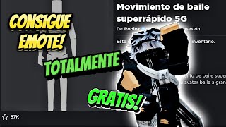 CONSIGUE! EMOTE MOVIMIENTO DE BAILE SUPER RAPIDO 5G GRATIS!!!