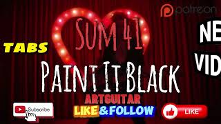 Sum 41- Paint It Black (guitar cover)+ TAB