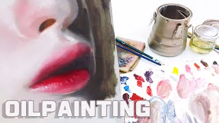 OilPainting ㅣ 극사실인물화 | 촉촉한 입술질감 표현해보기