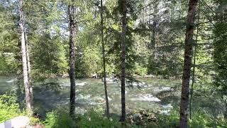 Nature views and sounds.  River flow  ASMR for 20 uninterrupted minutes