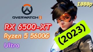 Overwatch 2 (2023) - RX 6500-XT + Ryzen 5 5600G - Ultra - 1080p