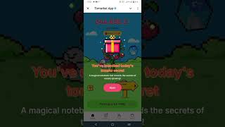 Today tomarket new trick coin new mission please subscribe