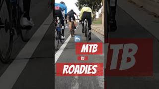 Mtb vs Roadies part 4 #mtb #mtblife #roadbike