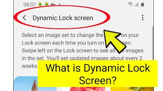 What is Dynamic Lock Screen On Samsung Galaxy S20 ultra