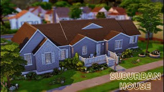 Семейный дом в пригороде| Suburban house| Строительство| Симс 4| Sims 4| Speed build| No CC