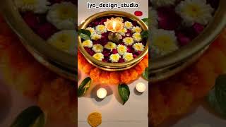 🌼👣Urli decoration for Navratri |Diwali|dasara #urlidecor #urlidecoration