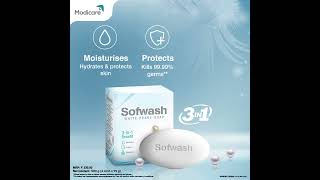 Sofwash White Pearl Soap! Moisturize your skin protect against germs and feel refreshed, #modicare