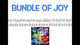 Inside Out 2 Theme | Bundle of Joy | EASY Piano SHEET Tutorial | Michael Giacchino