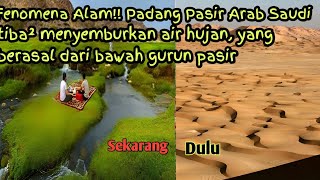 allahu akbar ❓ Tanda akhir zaman | padang Pasir menyemburkan air hujan