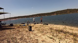 Selectivo C.D. Carpfishing Córdoba 2022 🏆 Antonio Luis y Clemente👀😃  Embalse de Buenas Hierbas.🎣🐟⛈🌕