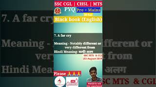 One Word substitution previous year question PYQ BY Manish sir SSC CGL MTS CPO CHSL #redclass #ssc