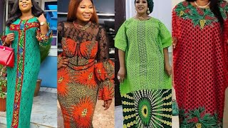 Beautiful collections of African lace and Ankara long gowns styles. African clothing designs.