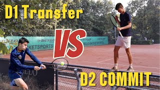 D2 VS D1 Transfer - Toughest Clay Conditions this year!