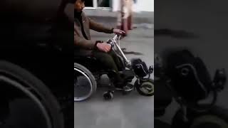 This wheelchair attachment 👩🏻‍🦽#AmazingVideo #amazing #magic #foryou #viral #trending