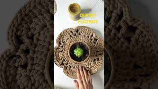 Easy to make Crochet placemats #SHORTS